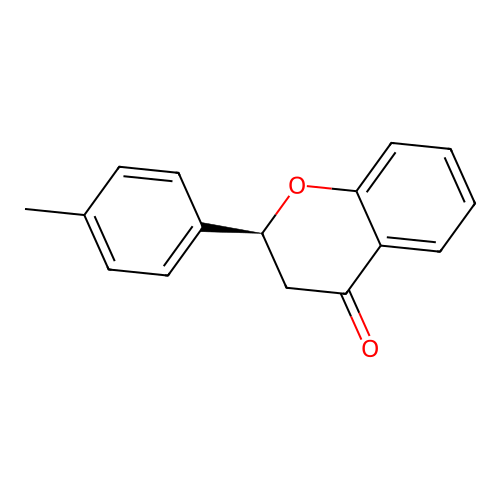 (2S)-2,3-Dihydro-2-(4-methylphenyl)-4H-1-benzopyran-4-one structure