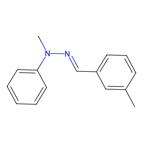 (2E)-1-Methyl-2-[(3-methylphenyl)methylidene]-1-phenylhydrazine structure