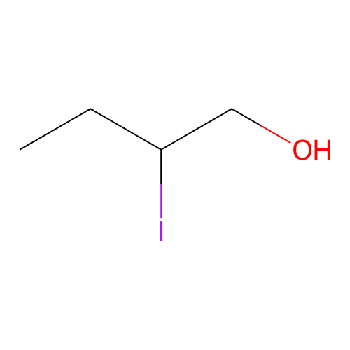 1-Butanol, 2-iodo- structure