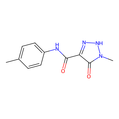 1-methyl-N-(4-methylphenyl)-5-oxo-2H-triazole-4-carboxamide structure
