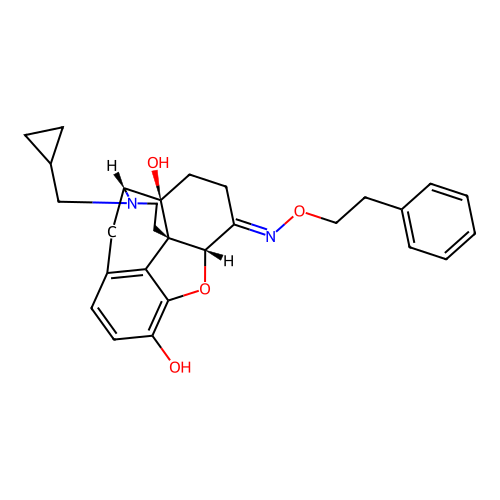 6-(2-Phenylethyl)oximino naltrexone structure