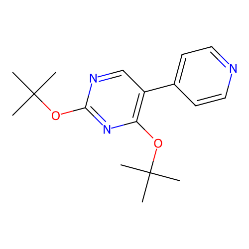 2,4-Ditert-butoxy-5-(4-pyridinyl)pyrimidine structure