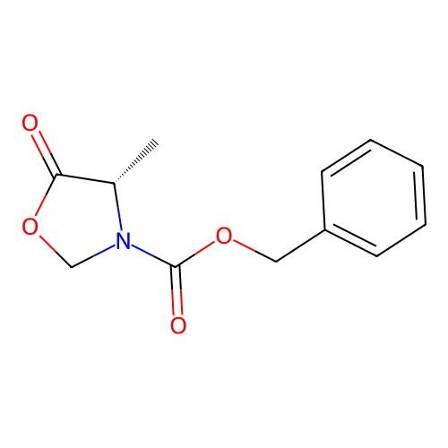(S)-N-Cbz-4-methyl-5-oxooxazolidine structure