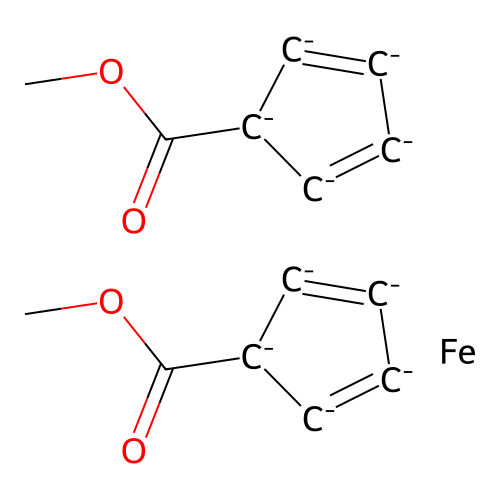Ferrocene,1'-bis(methoxycarbonyl)- structure