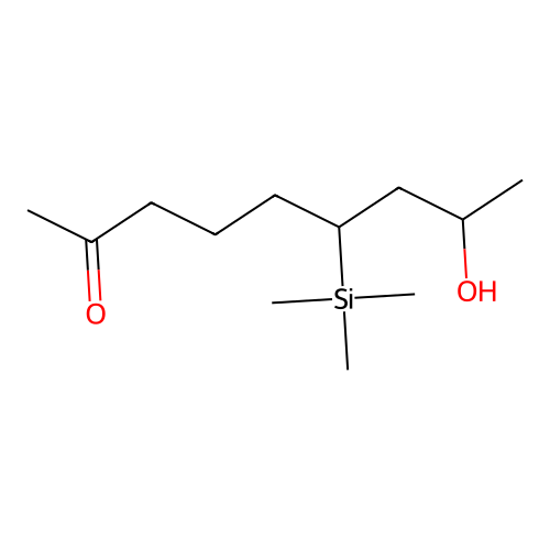 8-Hydroxy-6-(trimethylsilyl)-2-nonanone structure