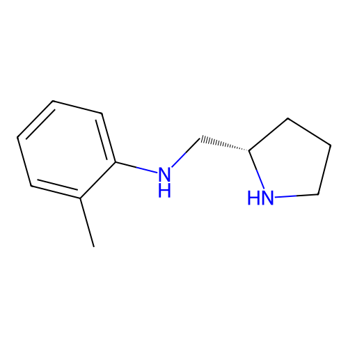2-methyl-N-{[(2S)-pyrrolidin-2-yl]methyl}aniline structure