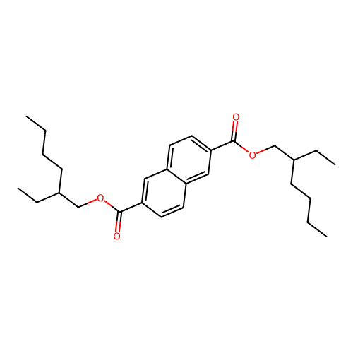 Diethylhexyl 2,6-naphthalate structure