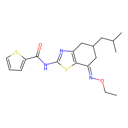 C18H23N3O2S2 structure