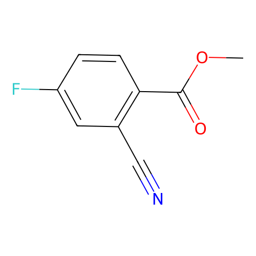 Methyl 2-cyano-4-fluorobenzoate structure