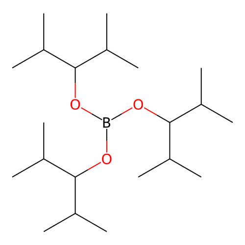Tris(1-isopropyl-2-methylpropyl) borate structure