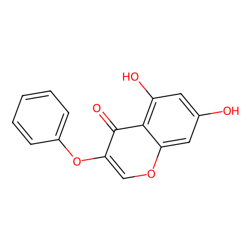 5,7-dihydroxy-3-phenoxy-4H-chromen-4-one structure