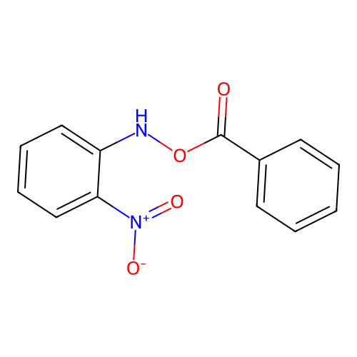(2-Nitroanilino) benzoate structure