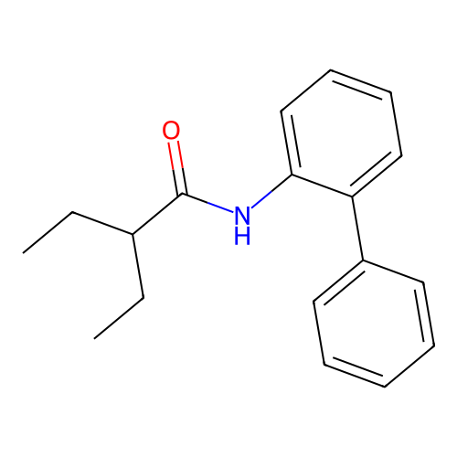 2-ethyl-N-(2-phenylphenyl)butanamide structure