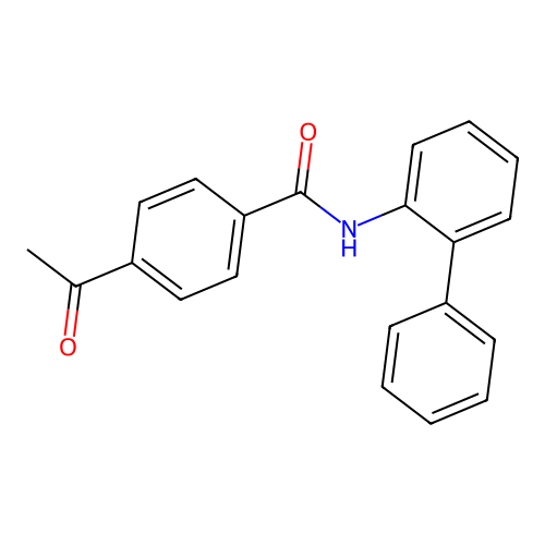 4-acetyl-N-(2-phenylphenyl)benzamide structure