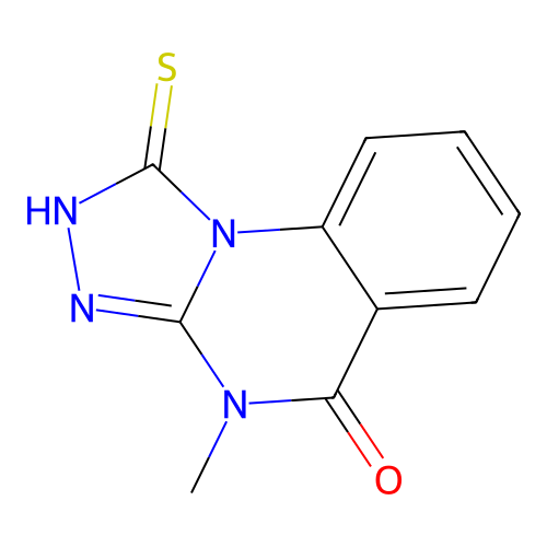 1-Mercapto-4-methyl-[1,2,4]triazolo[4,3-a]quinazolin-5(4H)-one structure