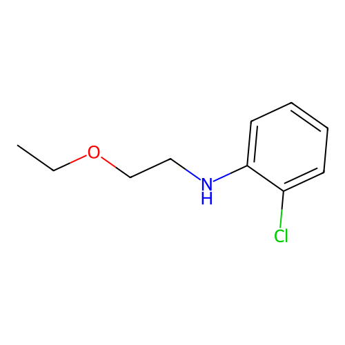 2-chloro-N-(2-ethoxyethyl)aniline structure