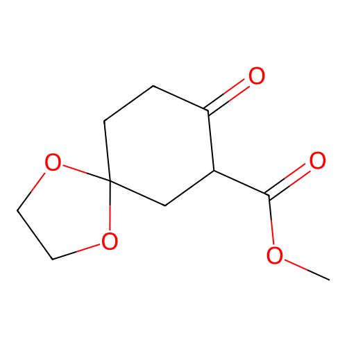 Methyl 8-oxo-1,4-dioxaspiro[4.5]decane-7-carboxylate structure