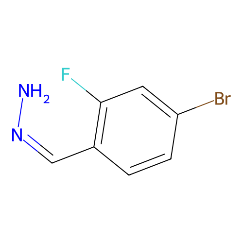 [(4-Bromo-2-fluorophenyl)methylidene]hydrazine structure