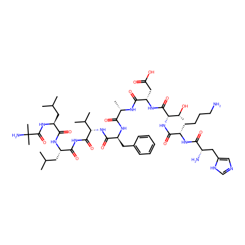 neurokinin A, Ala(5)-Aib(8)-Leu(10)- structure