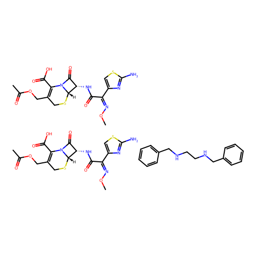 Benzathine cefotaxime structure