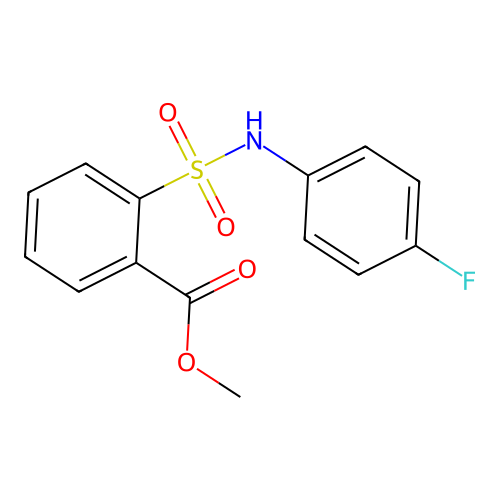 Methyl 2-[(4-fluorophenyl)sulfamoyl]benzoate structure