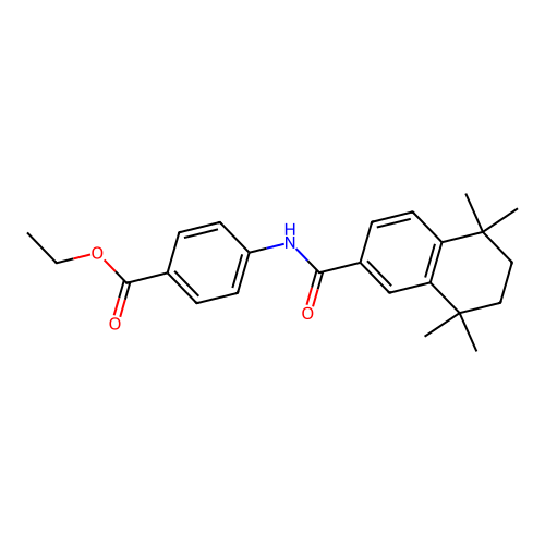 Ethyl 4-[(5,5,8,8-tetramethyl-6,7-dihydronaphthalene-2-carbonyl)amino]benzoate structure