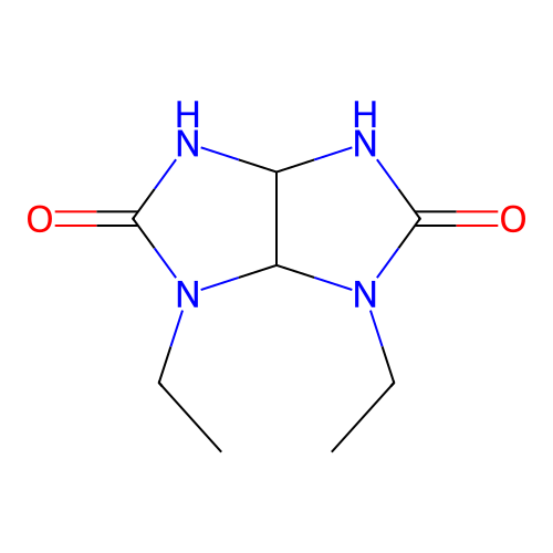 Imidazo[4,5-d]imidazole-2,5(1H,3H)-dione, 1,6-diethyltetrahydro-, cis- structure