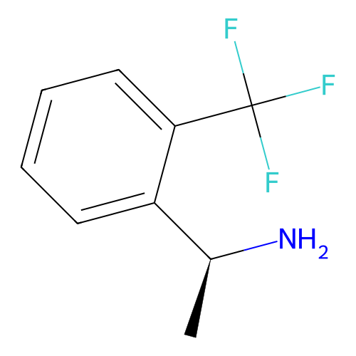 (1S)-1-(2-(Trifluoromethyl)phenyl)ethylamine structure