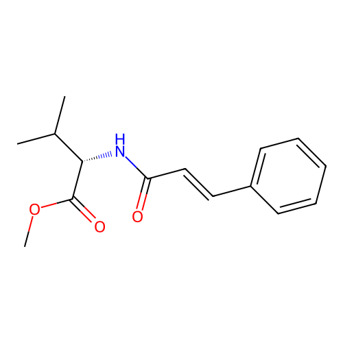 DL-Valine, N-(1-oxo-3-phenyl-2-propenyl)-, methyl ester, (E)- structure