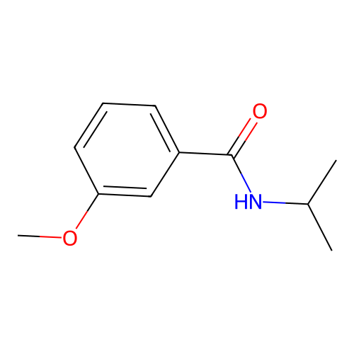 3-methoxy-N-(propan-2-yl)benzamide structure