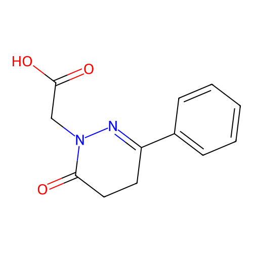 5,6-Dihydro-6-oxo-3-phenyl-1(4H)-pyridazineacetic acid structure