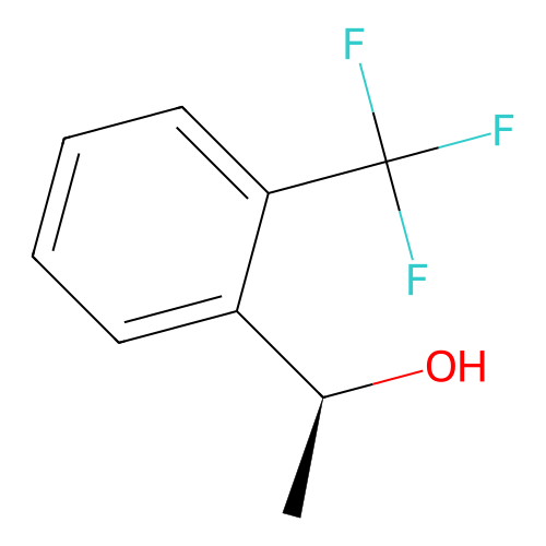 (1S)-1-(2-(trifluoromethyl)phenyl)ethan-1-ol structure