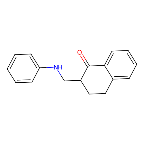 2-(anilinomethyl)-3,4-dihydro-2H-naphthalen-1-one structure