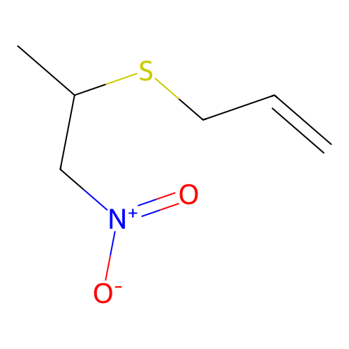 Propane, 1-nitro-2-(2-propenylthio)- structure