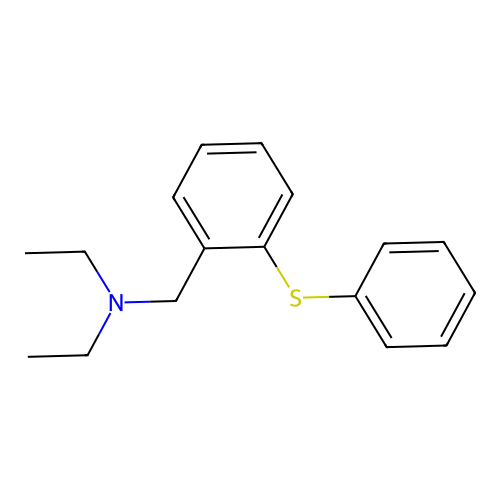 N-ethyl-N-[2-(phenylsulfanyl)benzyl]ethanamine structure