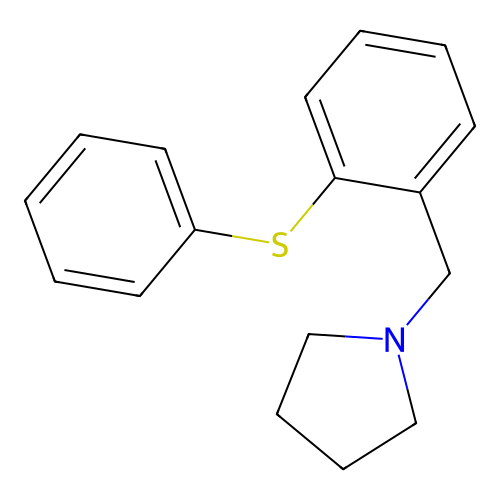 1-[2-(Phenylsulfanyl)benzyl]pyrrolidine structure