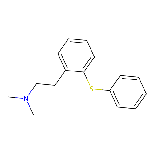 N,N-dimethyl-2-(2-phenylsulfanylphenyl)ethanamine structure