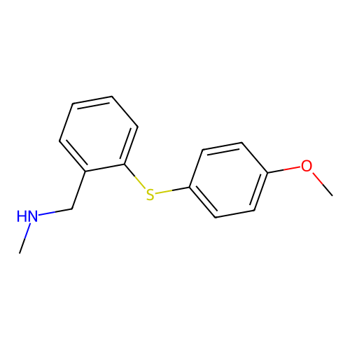 N-{2-[(4-methoxyphenyl)sulfanyl]benzyl}-N-methylamine structure