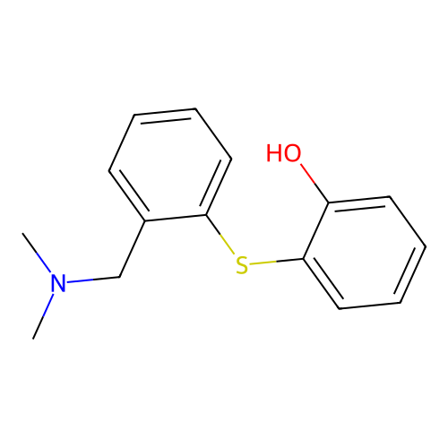 2-({2-[(Dimethylamino)methyl]phenyl}sulfanyl)phenol structure