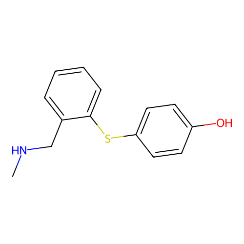 4-[2-(Methylaminomethyl)phenyl]sulfanylphenol structure