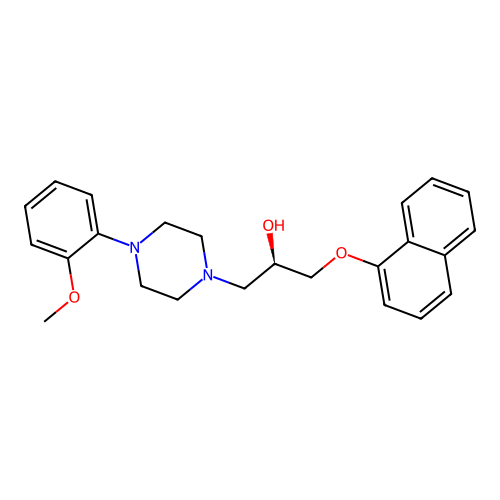 Naftopidil, (R)- structure