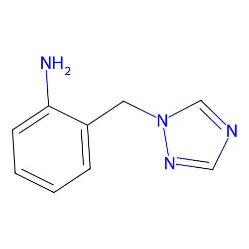 2-[(1H-1,2,4-triazol-1-yl)methyl]aniline structure