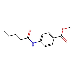 Methyl 4-(pentanoylamino)benzoate structure