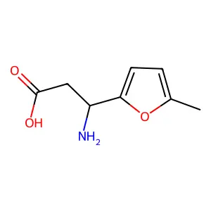(3R)-3-amino-3-(5-methylfuran-2-yl)propanoic acid structure