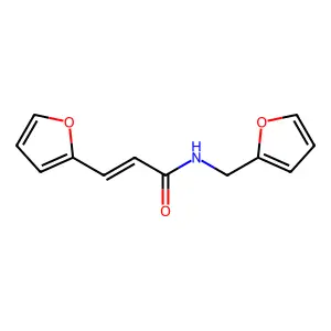 (2E)-3-(furan-2-yl)-N-(furan-2-ylmethyl)prop-2-enamide structure
