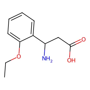 (3S)-3-amino-3-(2-ethoxyphenyl)propanoic acid structure