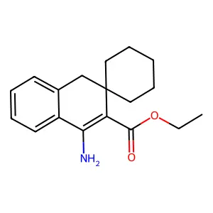 ethyl 1-aminospiro[4H-naphthalene-3,1'-cyclohexane]-2-carboxylate structure