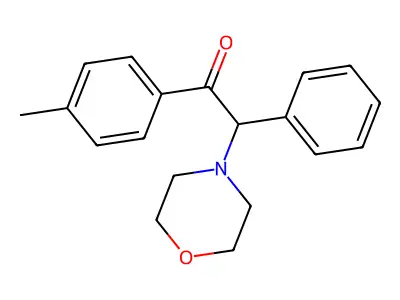 Ethanone, 1-(4-methylphenyl)-2-(4-morpholinyl)-2-phenyl- structure
