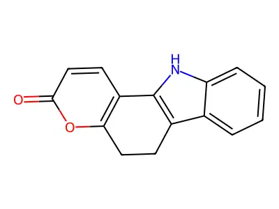 Pyrano(3,2-a)carbazol-3(5H)-one, 6,11-dihydro- structure