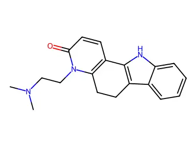 3H-Pyrido(3,2-a)carbazol-3-one, 4,5,6,11-tetrahydro-4-(2-(dimethylamino)ethyl)- structure